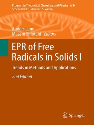 cover image of EPR of Free Radicals in Solids I
